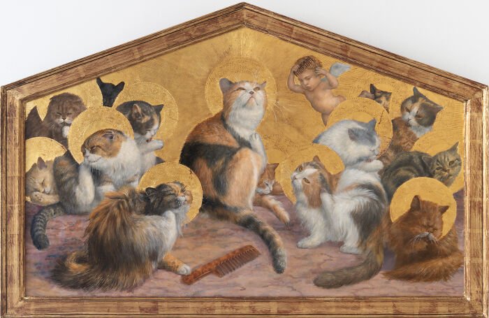 20 Cat Artworks By Tokuhiro Kawai That Look Like Lost Portraits From A Fantasy Feline Kingdom