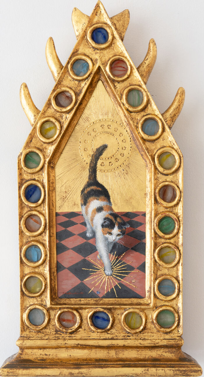 20 Cat Artworks By Tokuhiro Kawai That Look Like Lost Portraits From A Fantasy Feline Kingdom