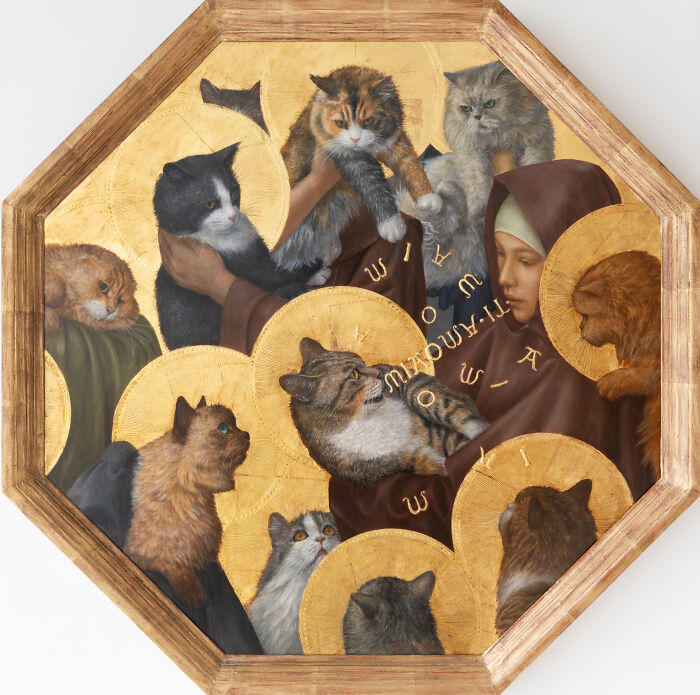 20 Cat Artworks By Tokuhiro Kawai That Look Like Lost Portraits From A Fantasy Feline Kingdom