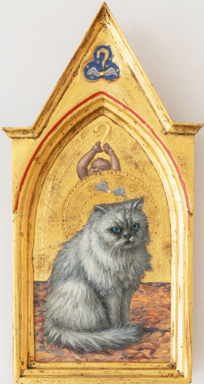 20 Cat Artworks By Tokuhiro Kawai That Look Like Lost Portraits From A Fantasy Feline Kingdom