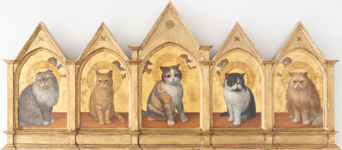 20 Cat Artworks By Tokuhiro Kawai That Look Like Lost Portraits From A Fantasy Feline Kingdom