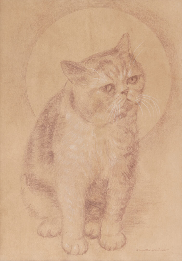 20 Cat Artworks By Tokuhiro Kawai That Look Like Lost Portraits From A Fantasy Feline Kingdom