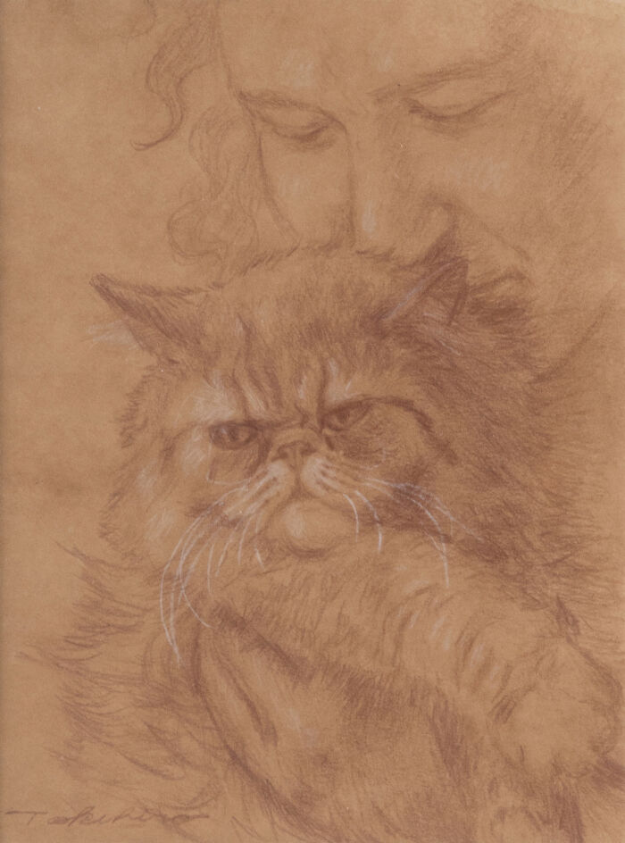 20 Cat Artworks By Tokuhiro Kawai That Look Like Lost Portraits From A Fantasy Feline Kingdom