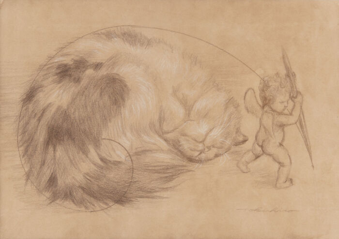 20 Cat Artworks By Tokuhiro Kawai That Look Like Lost Portraits From A Fantasy Feline Kingdom