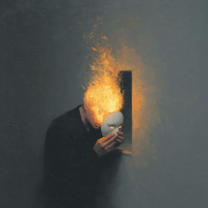 75 Cinematic Digital Artworks By This Artist That Perfectly Capture The Hidden Weight Of Human Emotions