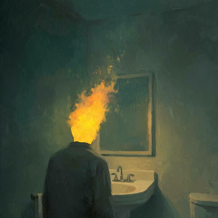 75 Cinematic Digital Artworks By This Artist That Perfectly Capture The Hidden Weight Of Human Emotions