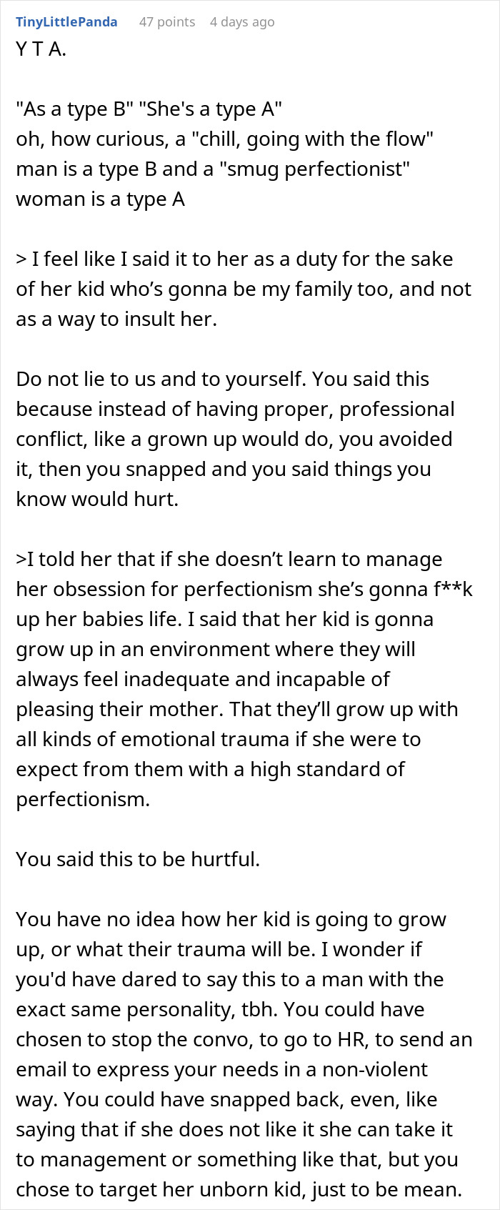 BIL Tells “Smug Perfectionist” SIL If She Doesn’t Change, It Will Affect Her Future Kid, She’s Hurt