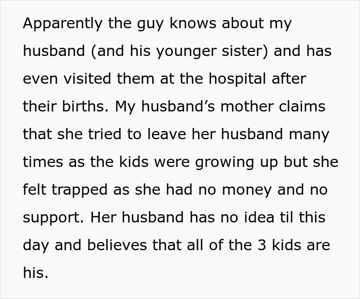 Woman Horrified After Learning Sneaky MIL’s 30-Year Secret, Can&rsquo;t Believe Husband Is An Affair Kid
