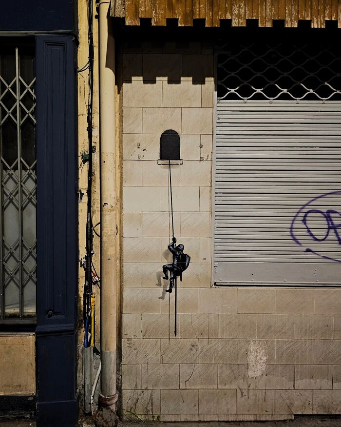This Artist Turns Cracks And Broken Walls Into Art, 40 Clever Street Interventions By Oakoak (New Pics)