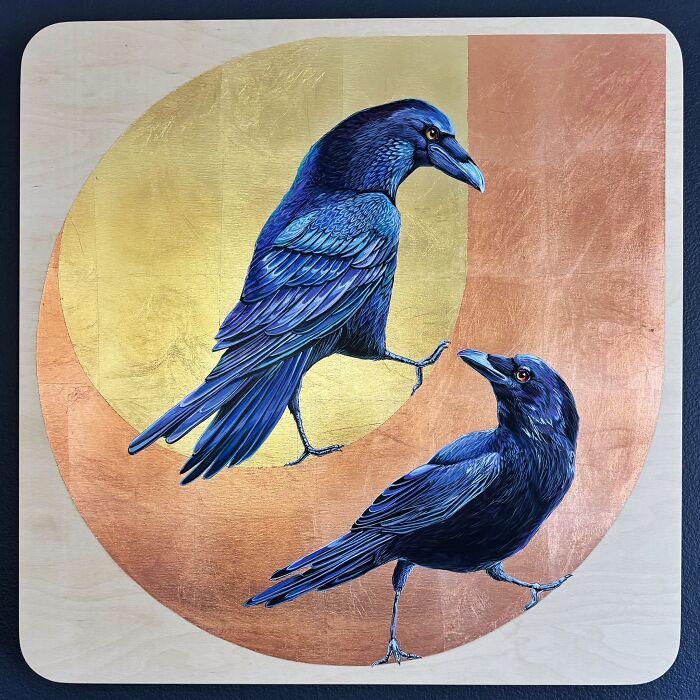 This Artist Gives Traditional Bird Painting A Fresh, Sparkling Twist (26 Pics)