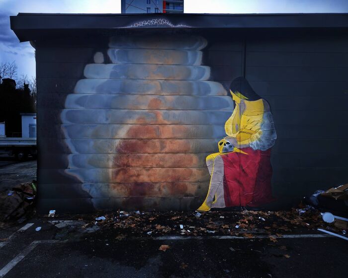 This Artist Turns Cracks And Broken Walls Into Art, 40 Clever Street Interventions By Oakoak (New Pics)