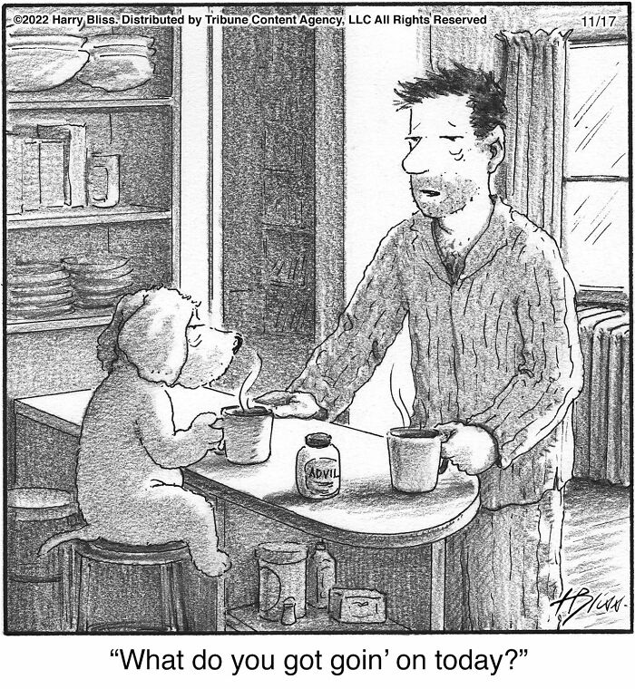 This New Yorker Cartoonist Creates Wholesome And Humorous One-Panel Dog Comics (40 Pics)