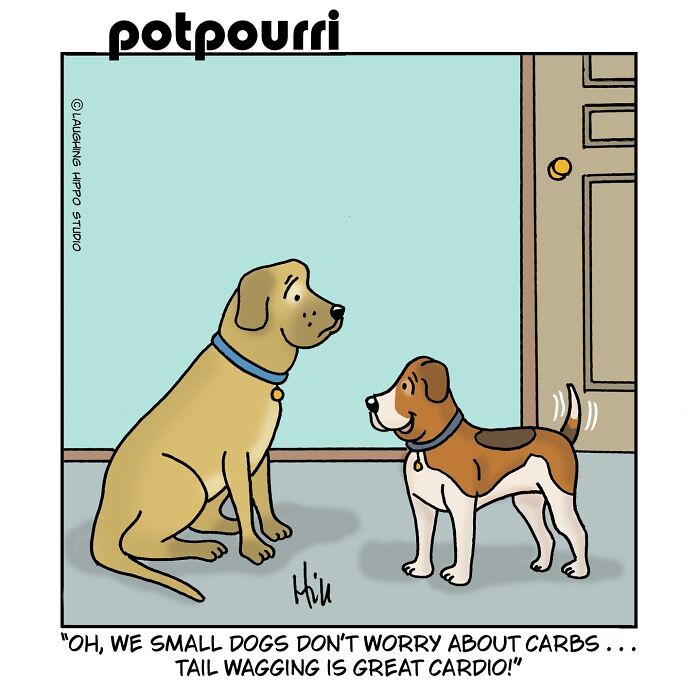 This Artist&rsquo;s 30 Comics That Prove Dogs Are Adorable, Chaotic, And Slightly Unhinged Roommates