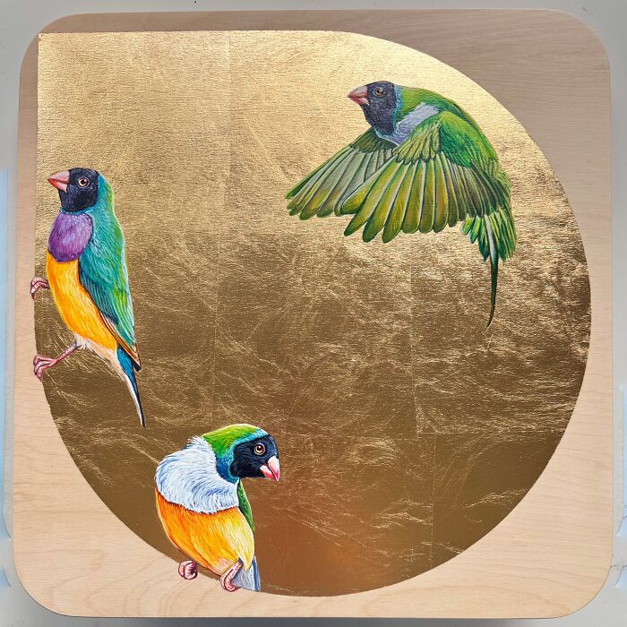 This Artist Gives Traditional Bird Painting A Fresh, Sparkling Twist (26 Pics)