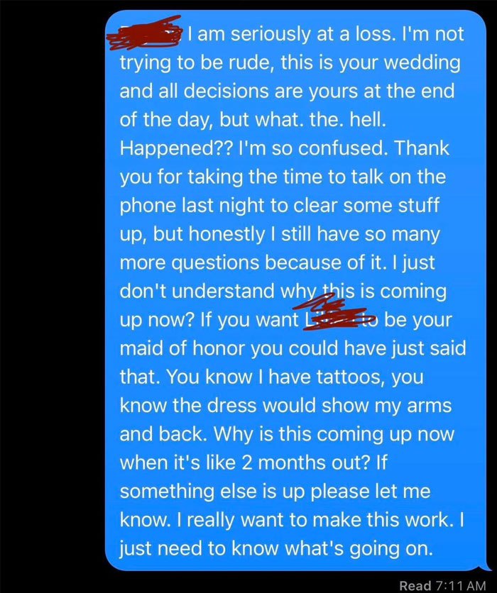 Maid Of Honor Gets Her Title Taken Away Because Her Tattoos Aren&rsquo;t Suitable For Church Anymore