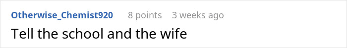 English Teacher Tells Students Her Coworker Has A Wife And Child, Learns Why He Kept It A Secret