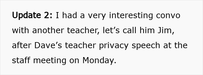 English Teacher Tells Students Her Coworker Has A Wife And Child, Learns Why He Kept It A Secret