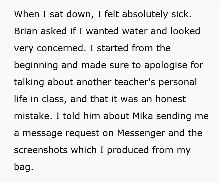 English Teacher Tells Students Her Coworker Has A Wife And Child, Learns Why He Kept It A Secret