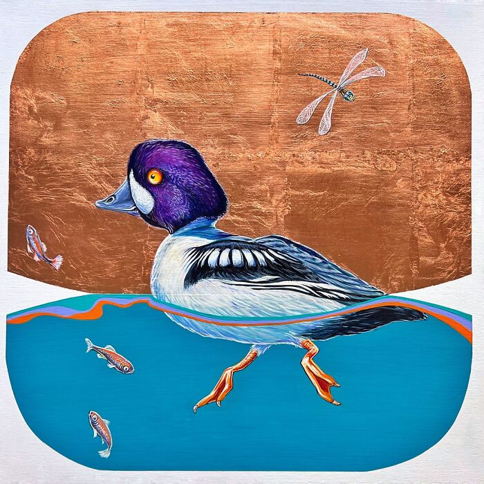 This Artist Gives Traditional Bird Painting A Fresh, Sparkling Twist (26 Pics)