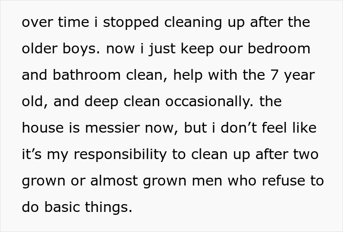 Woman Expected To Be A “Maid” To BF’s Grown-Up Kids, He’s Livid When She Stops Cleaning Up After Them Woman Expected To Be A “Maid” To BF’s Grown-Up Kids, He’s Livid When She Stops Cleaning Up After Them