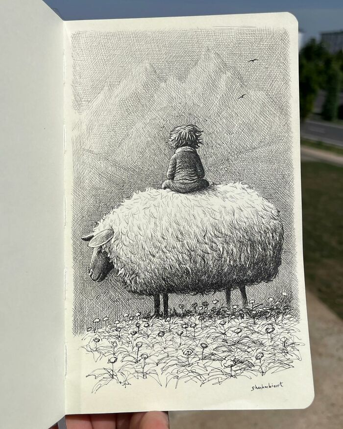 40 Detailed Ink Sketches By This Artist That Feel Like Tiny Worlds On Paper