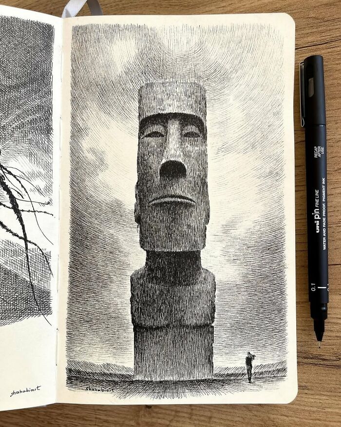 40 Detailed Ink Sketches By This Artist That Feel Like Tiny Worlds On Paper