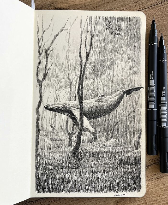 40 Detailed Ink Sketches By This Artist That Feel Like Tiny Worlds On Paper