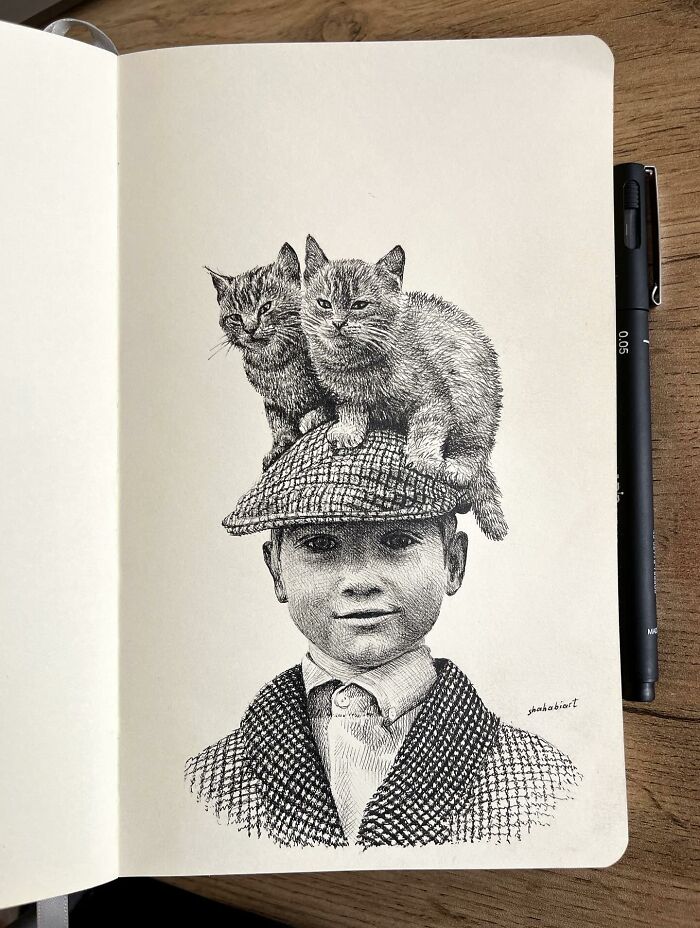 40 Detailed Ink Sketches By This Artist That Feel Like Tiny Worlds On Paper