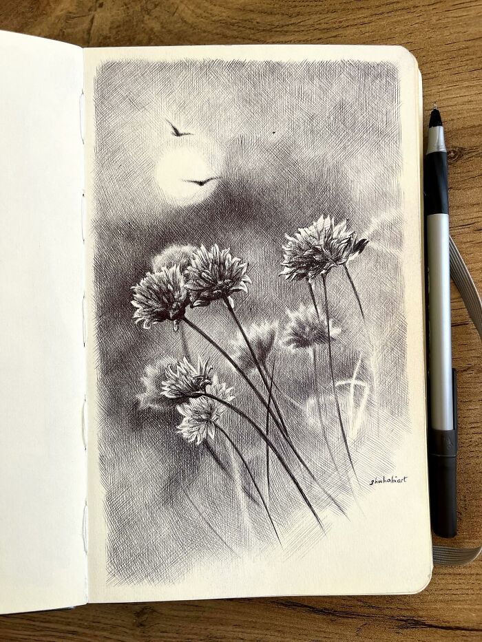 40 Detailed Ink Sketches By This Artist That Feel Like Tiny Worlds On Paper