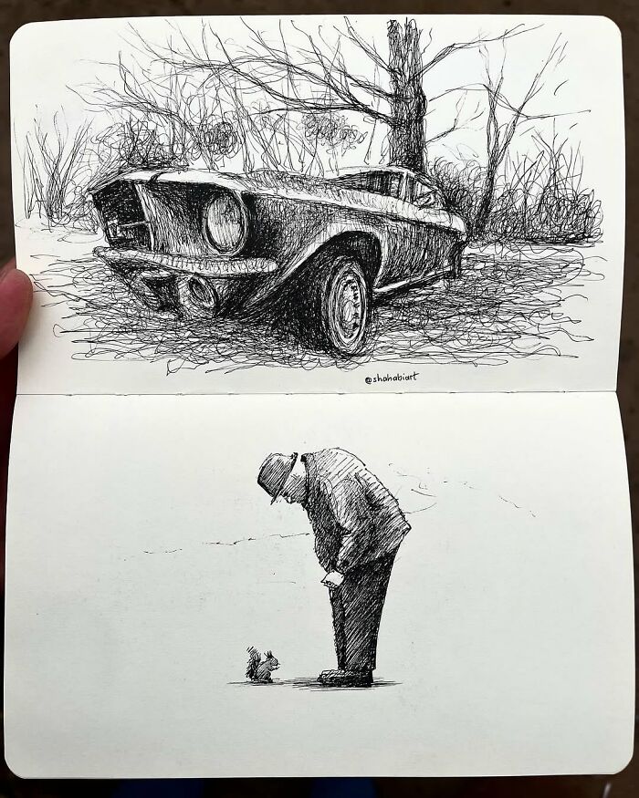 40 Detailed Ink Sketches By This Artist That Feel Like Tiny Worlds On Paper