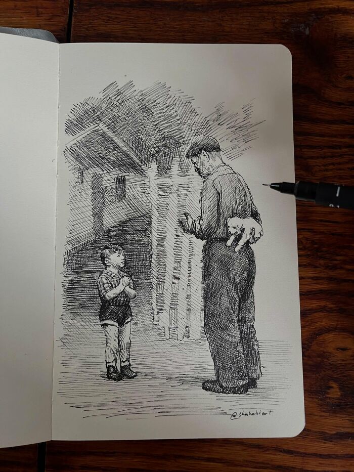 40 Detailed Ink Sketches By This Artist That Feel Like Tiny Worlds On Paper