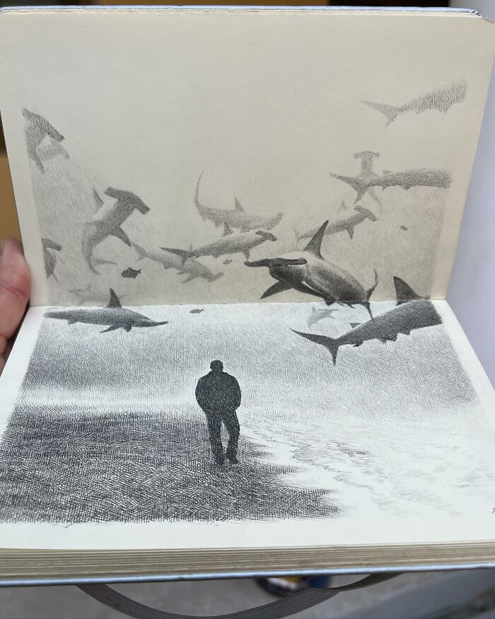 40 Detailed Ink Sketches By This Artist That Feel Like Tiny Worlds On Paper
