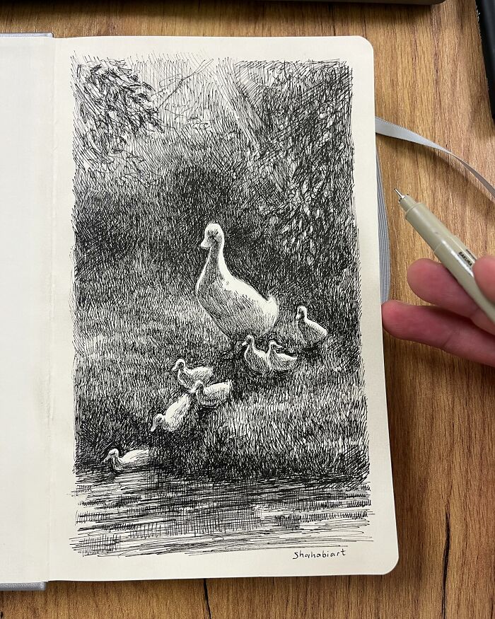 40 Detailed Ink Sketches By This Artist That Feel Like Tiny Worlds On Paper