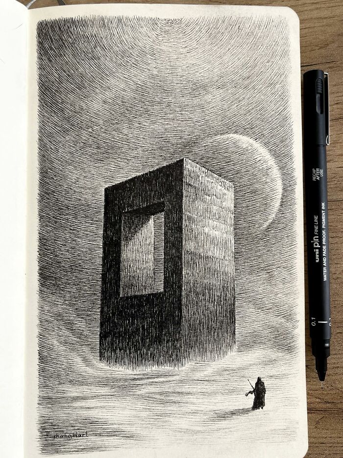 40 Detailed Ink Sketches By This Artist That Feel Like Tiny Worlds On Paper