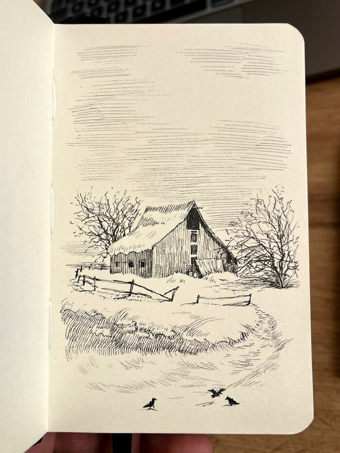 40 Detailed Ink Sketches By This Artist That Feel Like Tiny Worlds On Paper