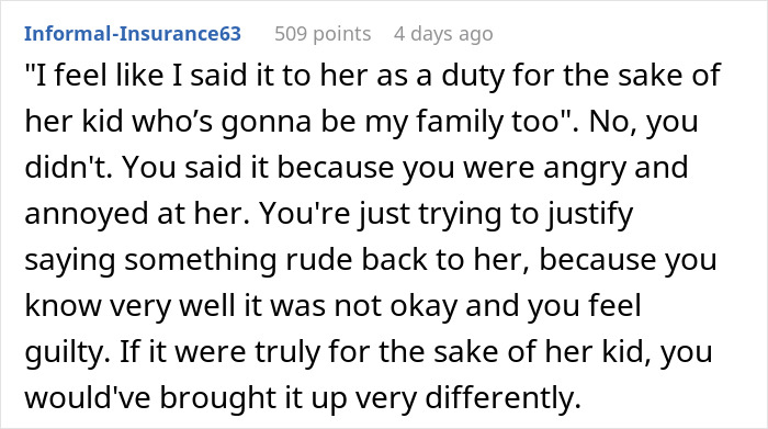 BIL Tells “Smug Perfectionist” SIL If She Doesn’t Change, It Will Affect Her Future Kid, She’s Hurt