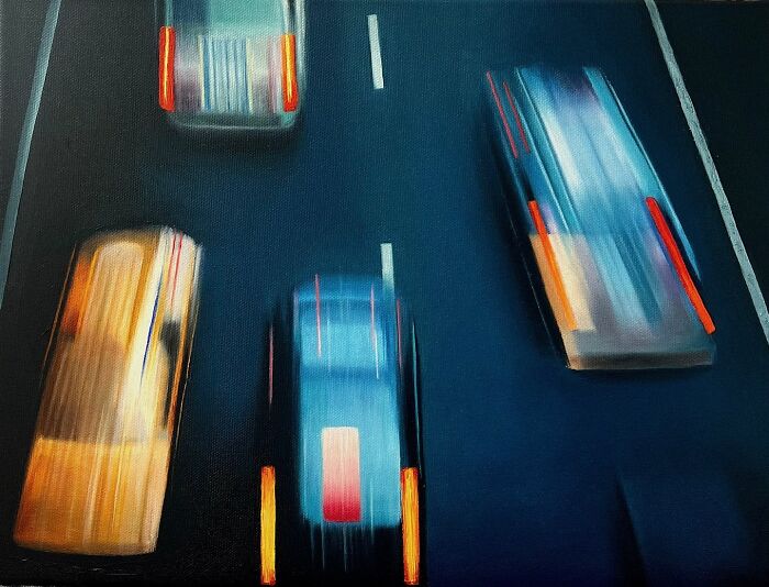 33 Hyper-Realistic Rain Paintings By This Artist That Look Almost Like Photographs