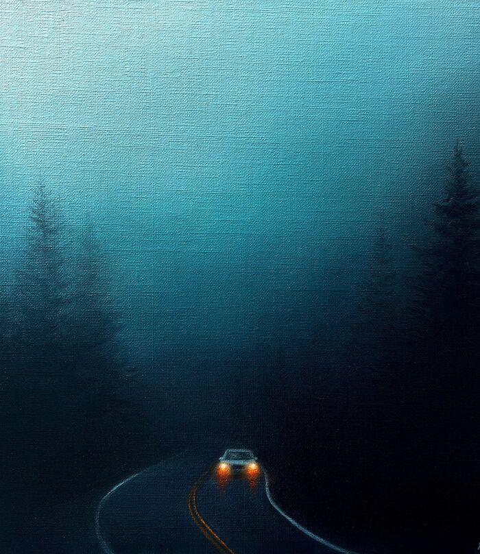 33 Hyper-Realistic Rain Paintings By This Artist That Look Almost Like Photographs