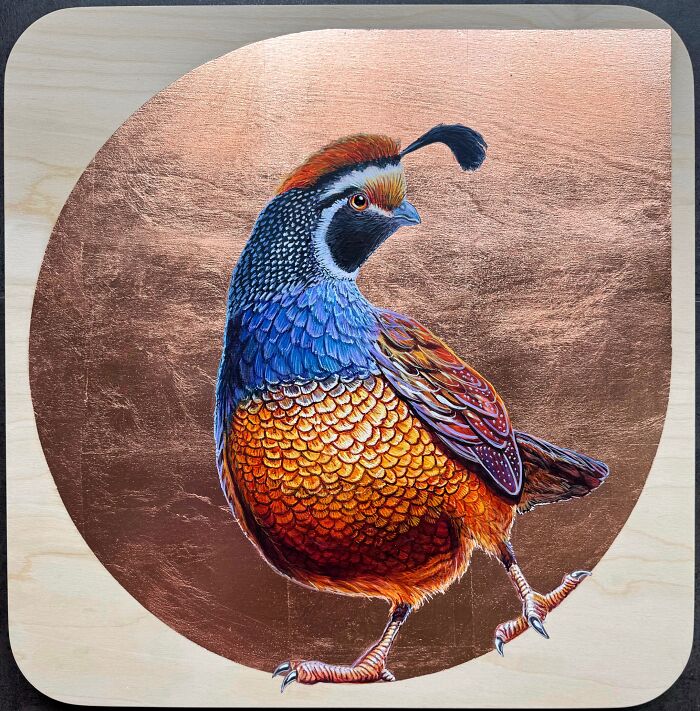 This Artist Gives Traditional Bird Painting A Fresh, Sparkling Twist (26 Pics)