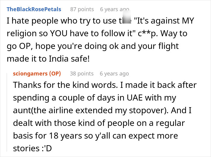 Karen Shames Guy For Eating Meat Near Her, Claims He Ruined Her Religion, Pilot Intervenes