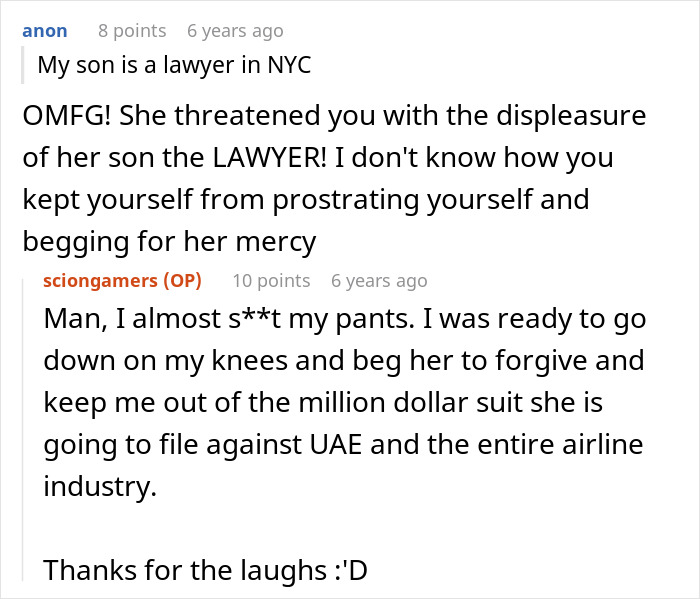 Karen Shames Guy For Eating Meat Near Her, Claims He Ruined Her Religion, Pilot Intervenes