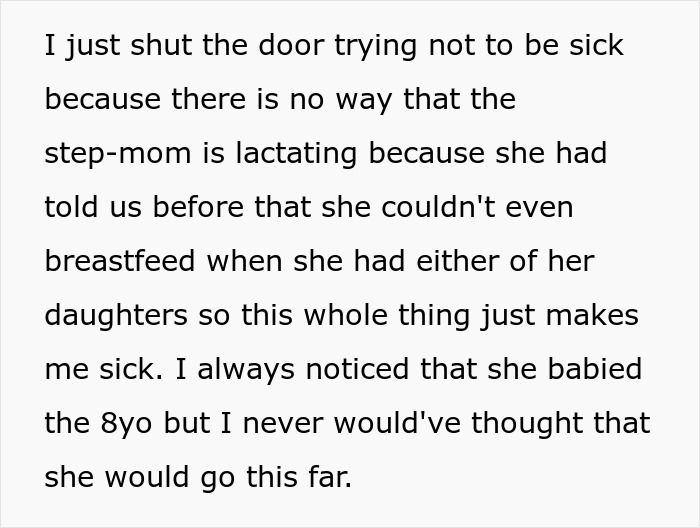 Woman Breastfeeds 8YO At Stepson’s House, Gets Mad As They Are Utterly Disgusted With Her