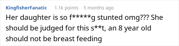 Woman Breastfeeds 8YO At Stepson’s House, Gets Mad As They Are Utterly Disgusted With Her