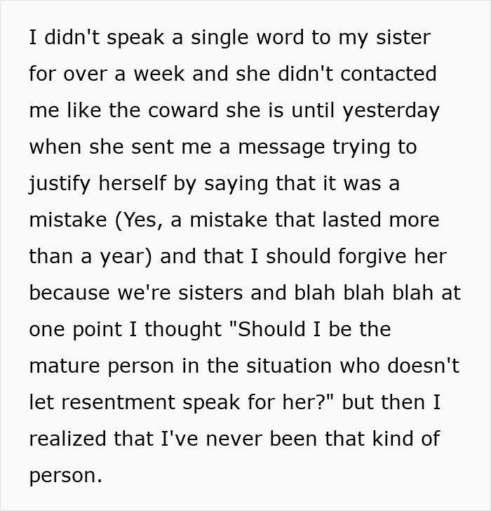Woman Finds Out Her Own Sister Betrayed Her With Her BF, Unloads Everything She’s Ever Held Back
