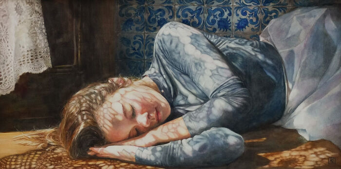 This Self-Taught Watercolor Artist Captures Feminine Grace, Natural Light, And Emotional Symbolism In Stunning Detail (22 Pics)