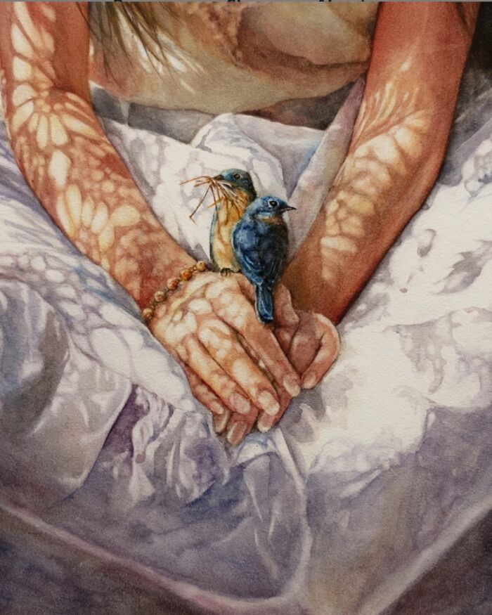 This Self-Taught Watercolor Artist Captures Feminine Grace, Natural Light, And Emotional Symbolism In Stunning Detail (22 Pics)