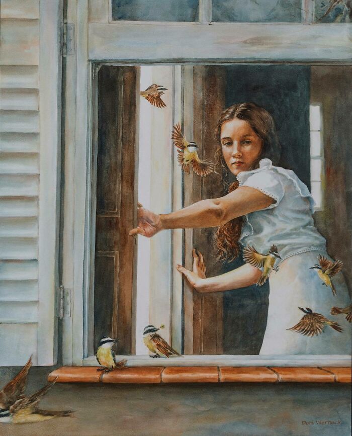 This Self-Taught Watercolor Artist Captures Feminine Grace, Natural Light, And Emotional Symbolism In Stunning Detail (22 Pics)