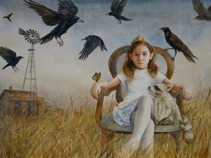 This Self-Taught Watercolor Artist Captures Feminine Grace, Natural Light, And Emotional Symbolism In Stunning Detail (22 Pics)