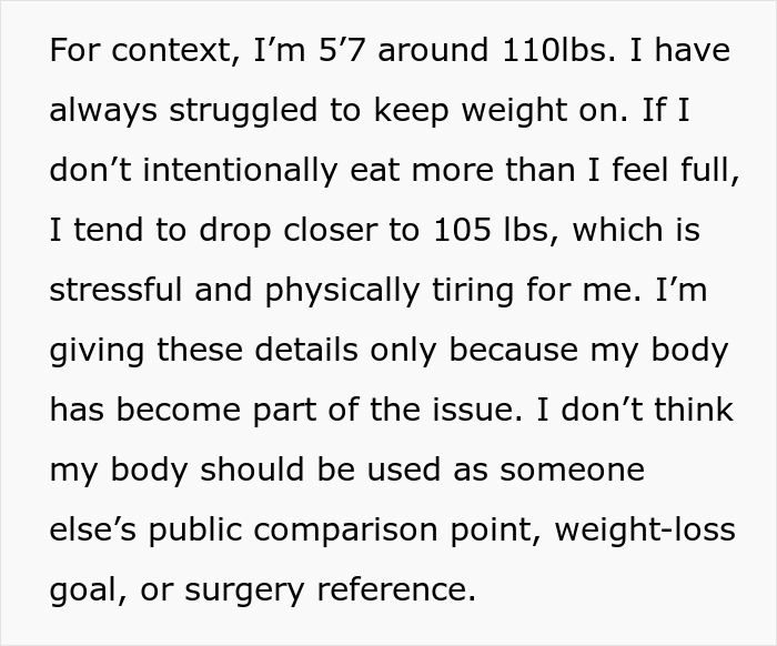 &ldquo;You&rsquo;re Never Going To Be Me&rdquo;: Woman Snaps At Roommate Who&rsquo;s Obsessed With Her Weight And Body