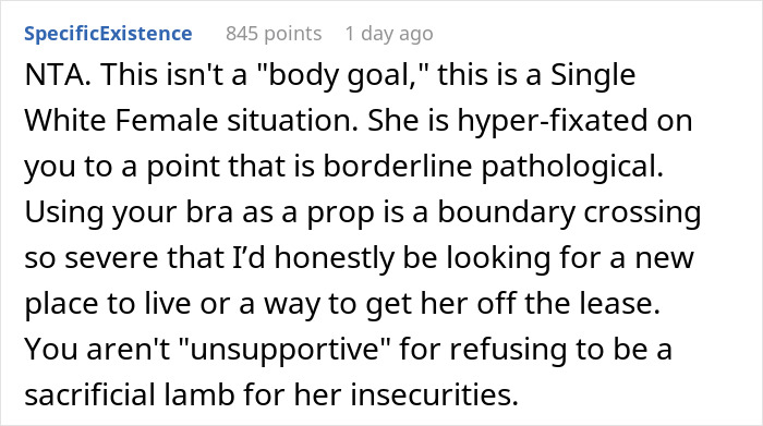 &ldquo;You&rsquo;re Never Going To Be Me&rdquo;: Woman Snaps At Roommate Who&rsquo;s Obsessed With Her Weight And Body
